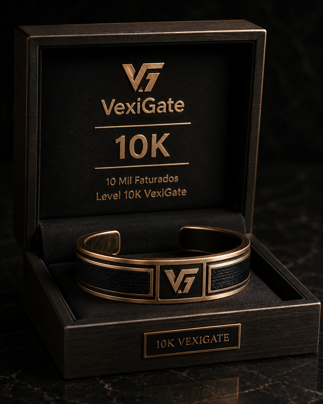 Pulseira VexiGate 10K em estojo premium